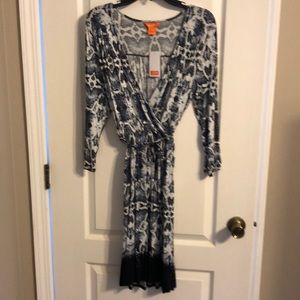 Snakeskin print dress